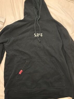 Men's Black Pullover Hoodie Sweatshirt